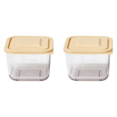 Modern House 兒童安全可微波方形環保碗 200ml, 2個, 黃色