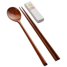 미세스홈 옻칠 커트러리 수저 + 받침 세트, 우드(수저), 화이트(받침), 1세트, 숟가락 + 젓자락 + 받침