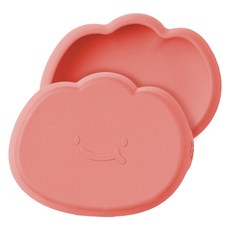 Jam Muk 韓國製兒童用矽膠吸盤碗 +蓋, 1個, 粉紅色