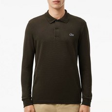 라코스테 남성용 베이직 긴팔 폴로티셔츠