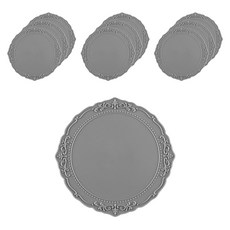 플라이토 실리콘 큐피트 컵받침, 그레이, 10개