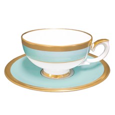 Weimar Fassion 紅茶杯 + 杯墊組, 1套, 薄荷綠