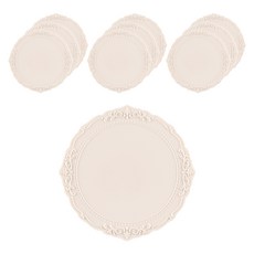 FLaiTO 矽膠邱比特杯墊, 象牙白, 10個