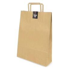 Nauspack 牛皮火箭扁平購物袋 260 x 90 x 355 mm, 50個, 1入