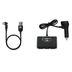 대한오토모빌 차량용 멀티소켓 120W + USSB to C타입 케이블 세트, 1세트, 3구