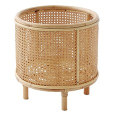 MARKET B PASAR 圓形藤編收納盒 CR0073, 1個, 1個