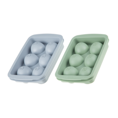 comet 6格冰球製冰盒, 綠色，灰色, 2個