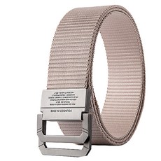 Mabso Shop 男用露營登山戶外扣環運動腰帶 RK2053, 米色, 1個