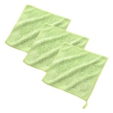 소니오 레터링 래빗 핸드타월 25 x 25 cm, 05 그린, 3개