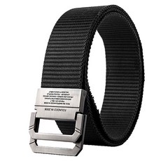 맙소샵 남성용 캠핑 등산 아웃도어 버클 스포츠벨트 RK2053, 블랙, 1개