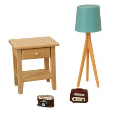 袖珍小屋 微型客廳室內裝飾品組 類型1, 混合顏色, 1個