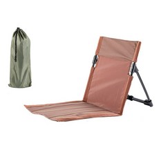 戶外摺疊靠背和室休憩椅, 1個, 02 棕色