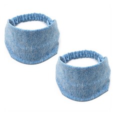 얼리포츠 여성용 마블 스포츠 밴딩 헤어밴드, 블루, 2개