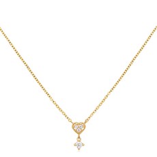 새미쥬얼리 여성용 14k 러블리 하트언발 목걸이 + 쇼핑백