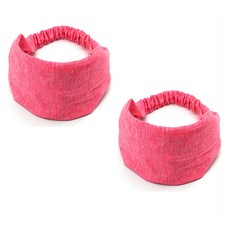 얼리포츠 여성용 마블 스포츠 밴딩 헤어밴드, 로즈, 2개