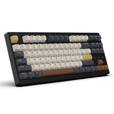 HANSUNG SUPERSTORE 雙8K Gasket磁吸軸遊戲機械式有線無線87鍵鍵盤, 摩卡可可, 磁吸軸(磁鐵軸), TFG Magnetox XL