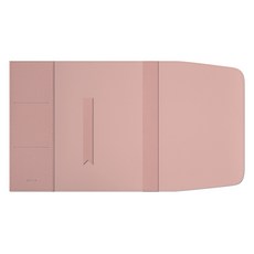 SOYMIX 十字紋皮革書套多 M, 1個, 粉紅色