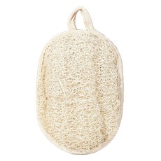 Mandisa 手持絲瓜絡沐浴巾, 象牙白, 1個, 1入