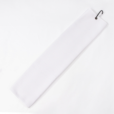 Blooming 掛環式高爾夫登山運動毛巾 30x50cm, 白色, 1個