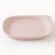 TACKAON 幼兒用方形Ecozen日常盤 L, 1個, 粉紅色