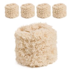 Allode 毛絨毛根 手工藝用鐵絲 1m, 14 淺卡其色, 5個