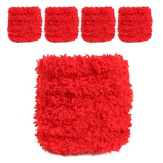 allode 毛絨毛根 手工藝用鐵絲 1m, 31 大紅色, 5個