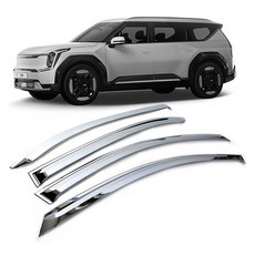 지엠지모터스 차량용 빗물받이 썬바이저 1세트, 크롬, EV9 2023년형