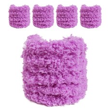 Allode 毛絨毛根 手工藝用鐵絲 1m, 18 紫色, 5個