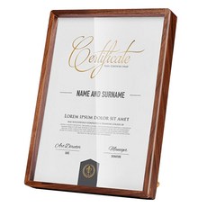 胡桃木實木高級室內裝飾相框, 棕色, 1個