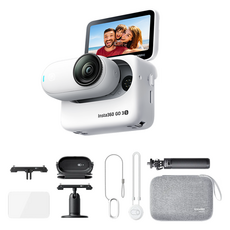 인스타360 얼티밋 번들 액션캠 128GB, 인스타360 GO 3S(화이트), 화이트
