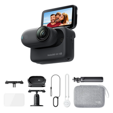 인스타360 얼티밋 번들 액션캠 128GB, 인스타360 GO 3S(블랙), 블랙