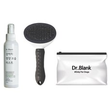 Dr. Blank 狗狗營養保濕噴霧 黑莓香 + 一鍵式梳子 隨機出貨 + 收納袋 套組, 1套