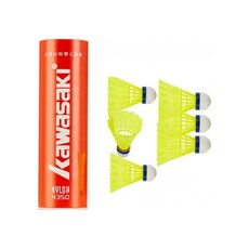 kawasaki 川崎 高品質尼龍毽子 NYLON 羽球 N350, 1個, 6入