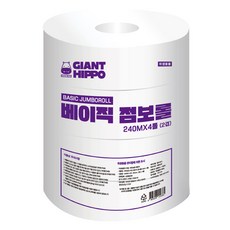Giant Hippo 大容量基本款雙層珍寶捲筒, 4入, 240m, 1個