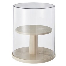 Topia 便利公仔收納盒 奶油色 旋轉百葉窗式收納盒, 1個