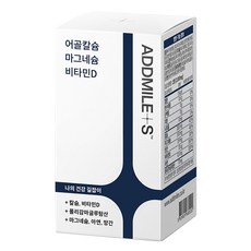 ADDMILE S 魚骨鈣鎂維生素D 60g, 60顆, 1個
