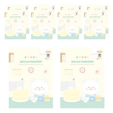 PENPIA 1000 小學裝註3-6閱讀書註C, 黃+綠(廚房熊), 10個