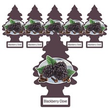 리틀트리 차량용 종이 방향제, 블랙베리 클로브, 6개