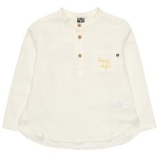 BONTON 男童有機基本款亨利領棉質襯衫 BSS11XS42NEU