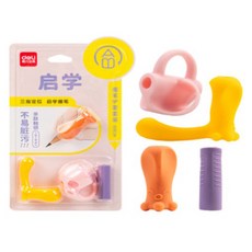 델리 연필그립 4종 세트 VC502, 핑크타입, 1세트