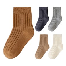 아동용 컬러풀 데일리 양말 5켤레 세트