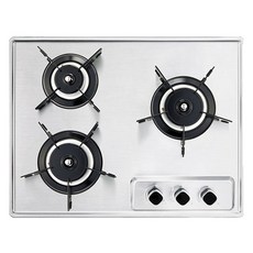 Haatz 빌트인 가스레인지 독립형 그레이트 3구 방문설치, GC-3608SDBHN, LNG