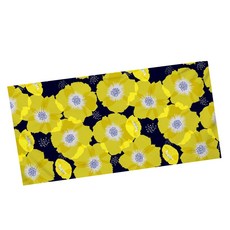 알로데 베아뚜스 여행 바캉스 비치타월 80 x 160 cm, 08 옐로플라워, 1개