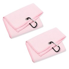 Allode 鬆餅格超細纖維運動毛巾 30 x 50 cm, 02 粉紅色, 2個