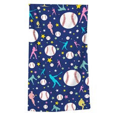 알로데 스포츠 디지털 여행 비치타월 80 x 160 cm, 01 네이비야구, 1개