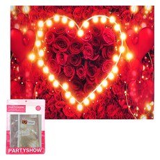 PARTYSHOW 求婚布條 大愛心套組 A款 大型, 1個, 單一顏色