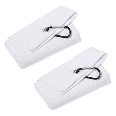 Allode 鬆餅格超細纖維運動毛巾 40 x 40 cm, 01 白色, 2個