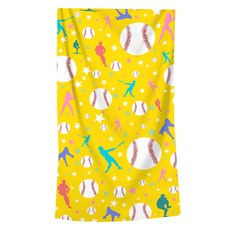 알로데 스포츠 디지털 여행 비치타월 70 x 140 cm, 03 옐로우야구, 1개