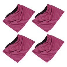 Allode SHIO 健身運動毛巾 30 x 90 cm, 07 玫瑰紅色, 4個