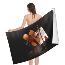 Allode Cordelia 衝浪度假海灘巾 75 x 150 cm, 1個, 09 小提琴